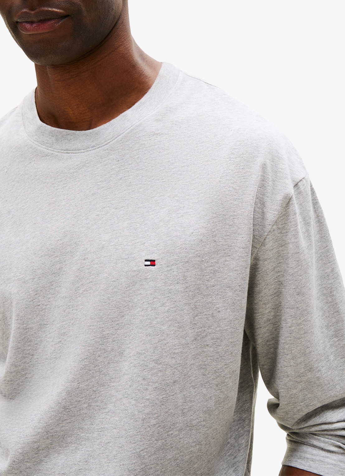 Tommy Hilfiger Pyjamaset met logo 2-delig - detail 3 grijs