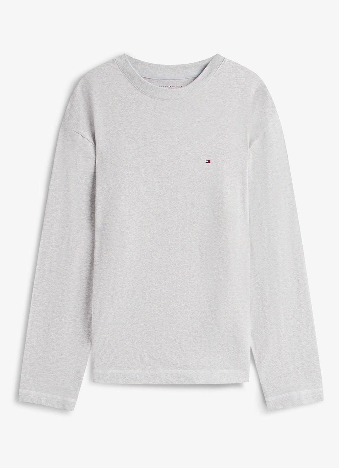 Tommy Hilfiger Pyjamaset met logo 2-delig - voorkant grijs