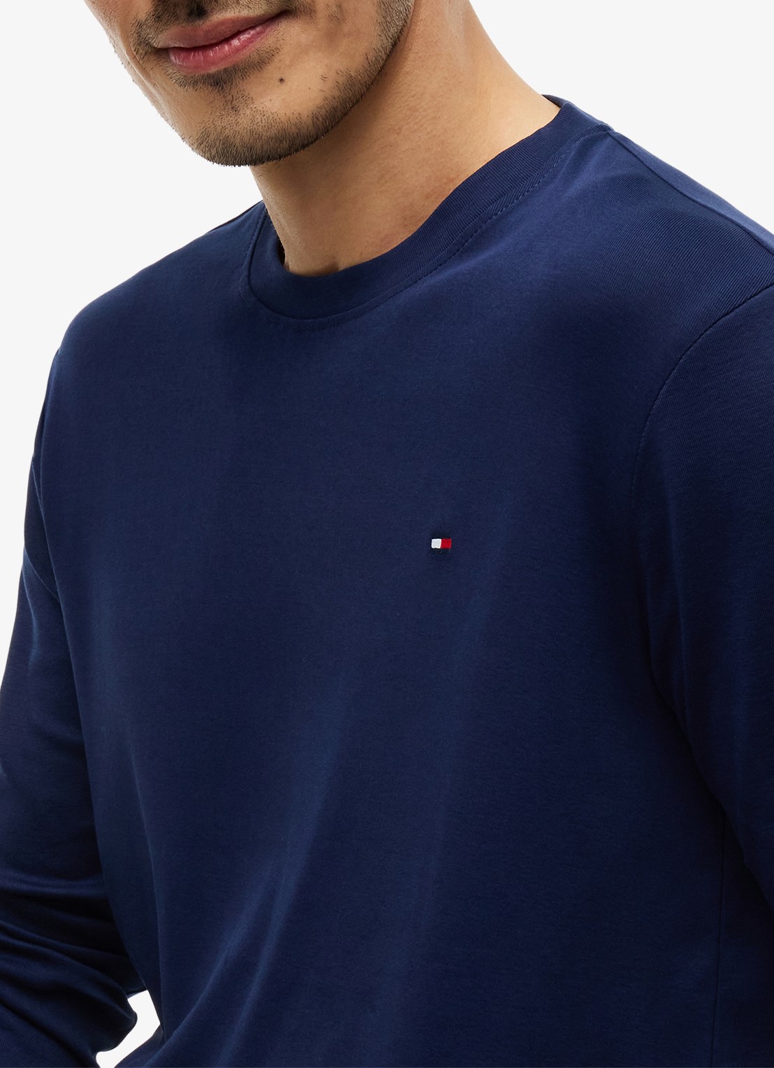 Tommy Hilfiger Pyjamaset met logo 2-delig - detail 2 donkerblauw