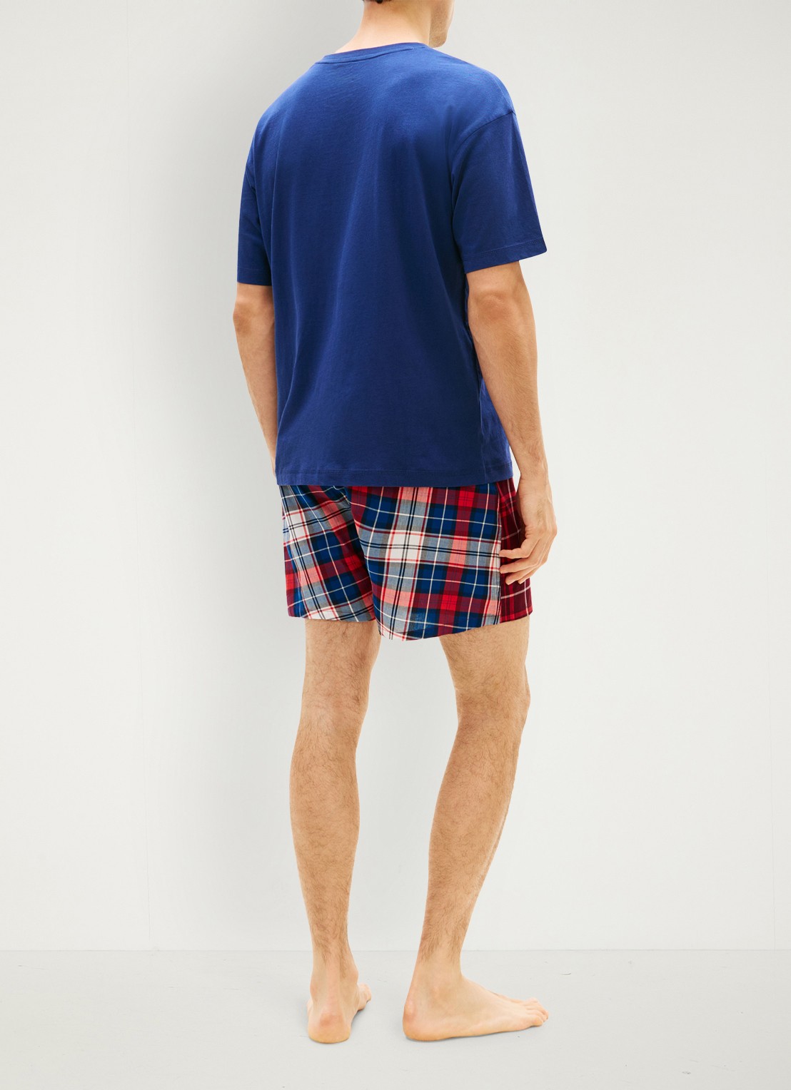 Tommy Hilfiger Pyjamaset met logo - achterkant multicolor