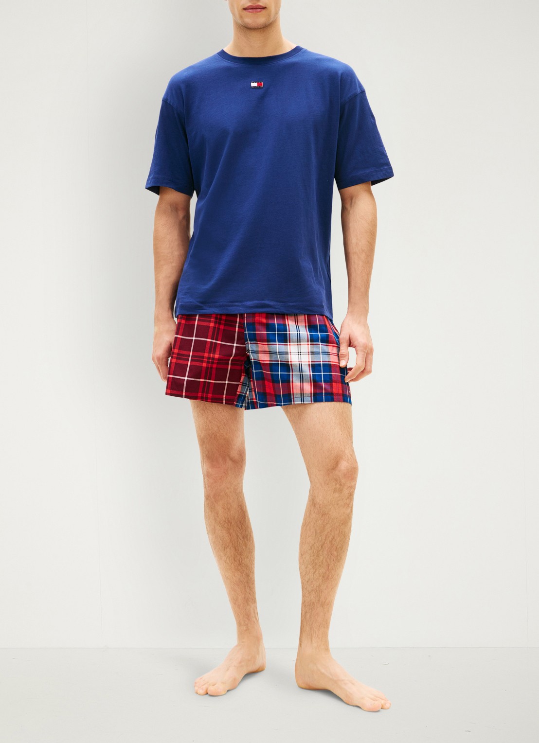 Tommy Hilfiger Pyjamaset met logo - voorkant 3 multicolor