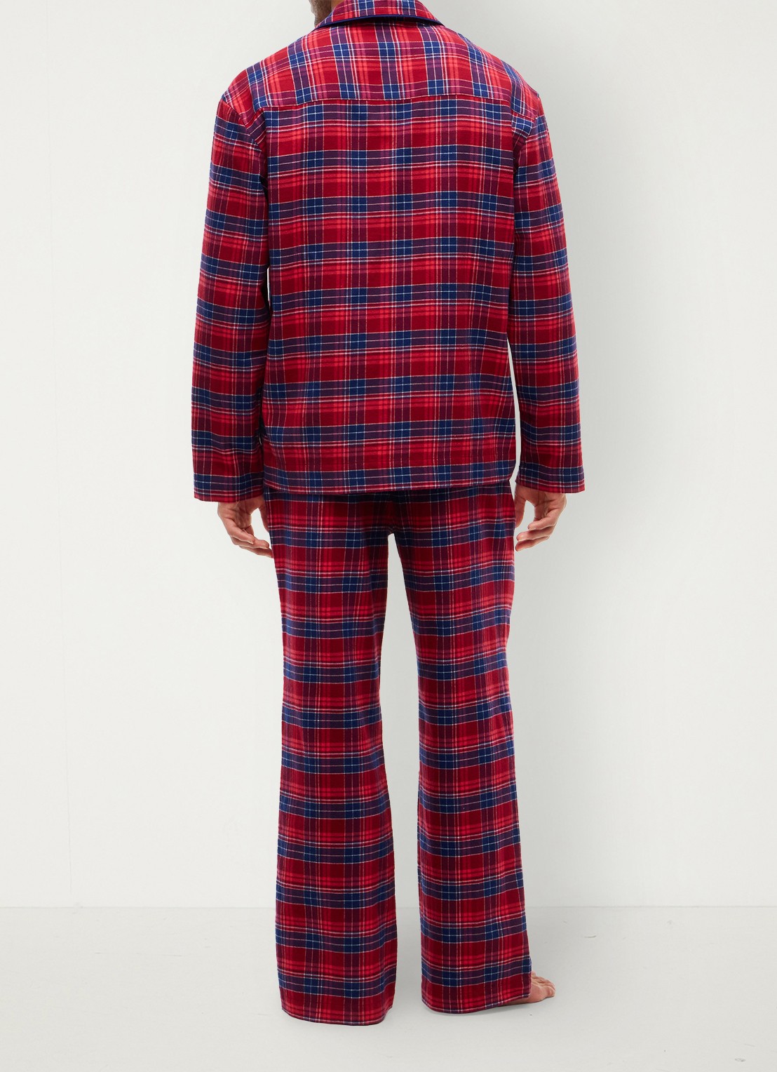 Tommy Hilfiger Pyjamaset met ruitdessin 2-delig - achterkant 3 check global stp medium red-0qj