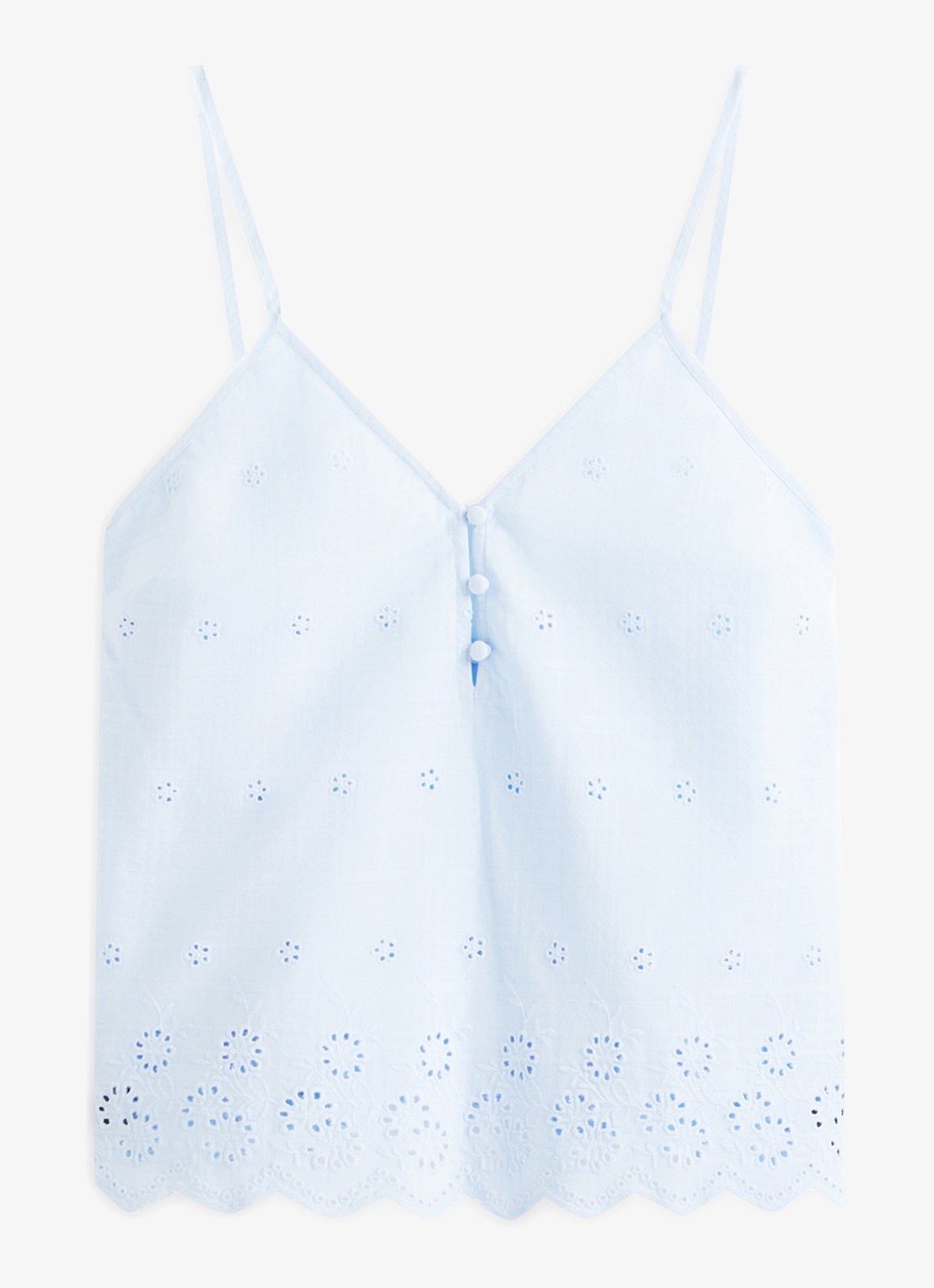 Tommy Hilfiger Pyjamaset van katoen - voorkant 2 lichtblauw