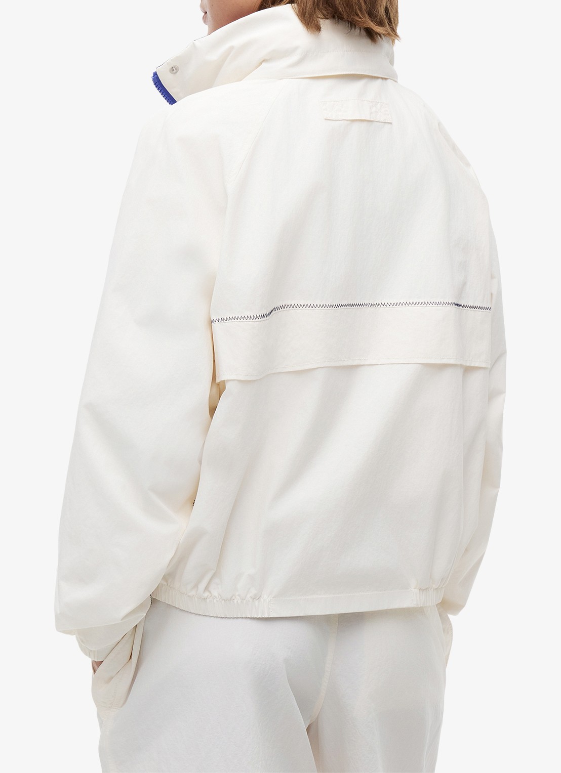 Tommy Hilfiger Regenjack met logo - achterkant gebroken wit
