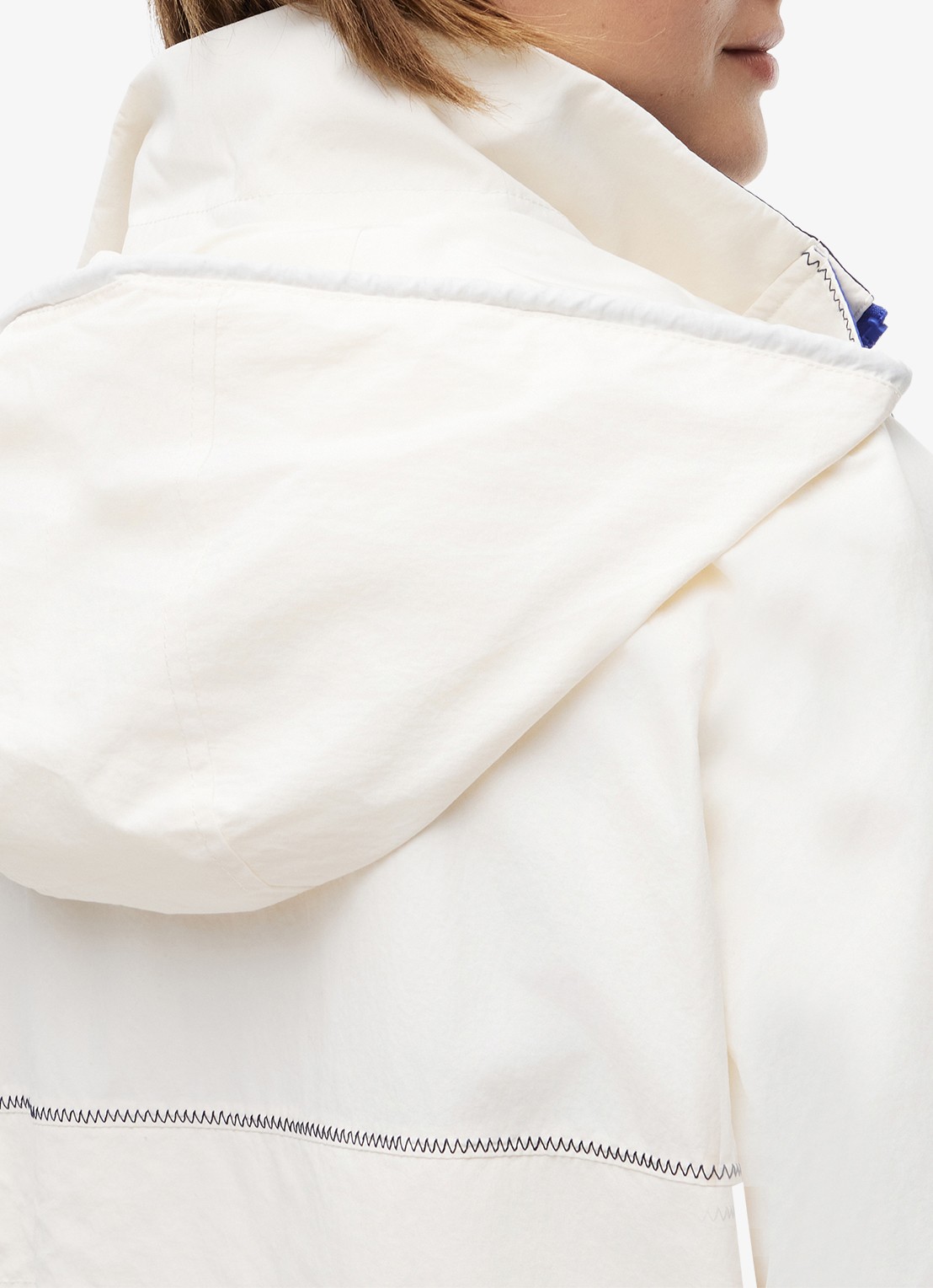 Tommy Hilfiger Regenjack met logo - detail 4 gebroken wit