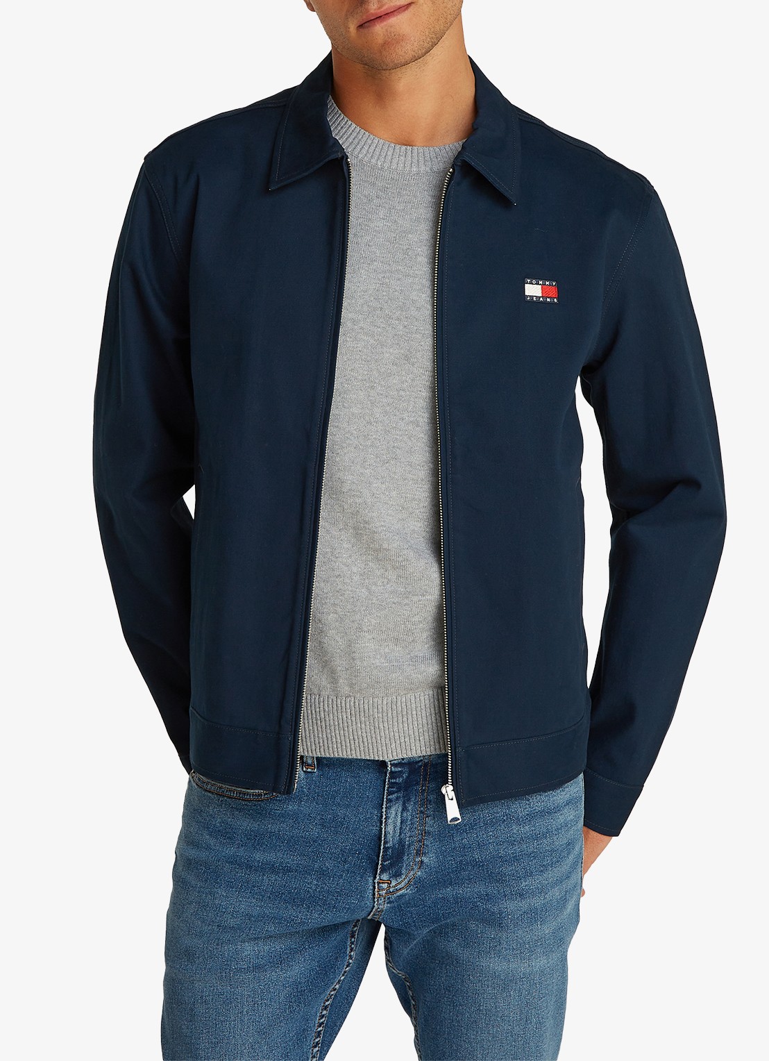 Tommy Hilfiger Regular fit jack met steekzakken - detail 2 denim