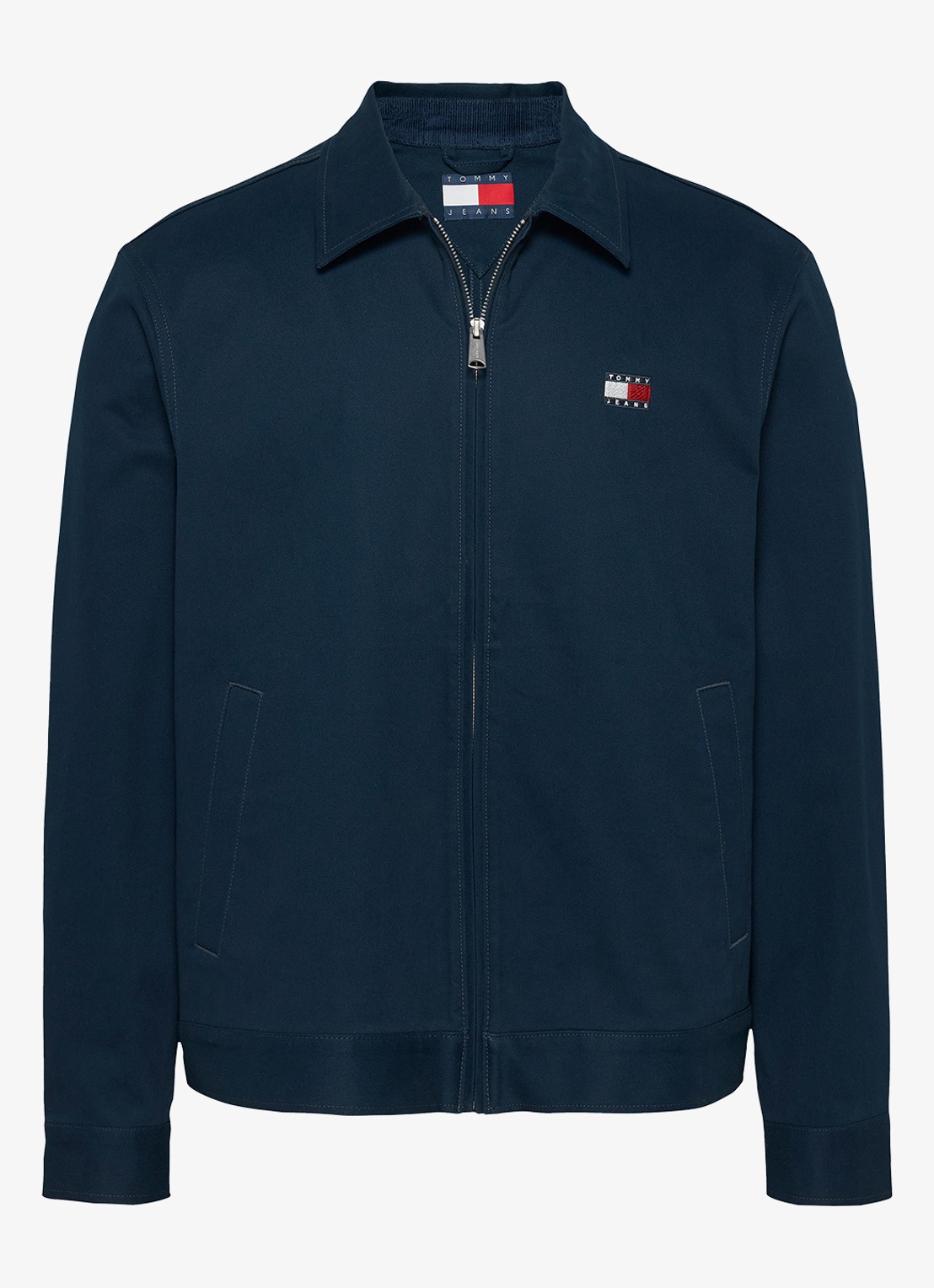 Tommy Hilfiger Regular fit jack met steekzakken - voorkant 6 denim