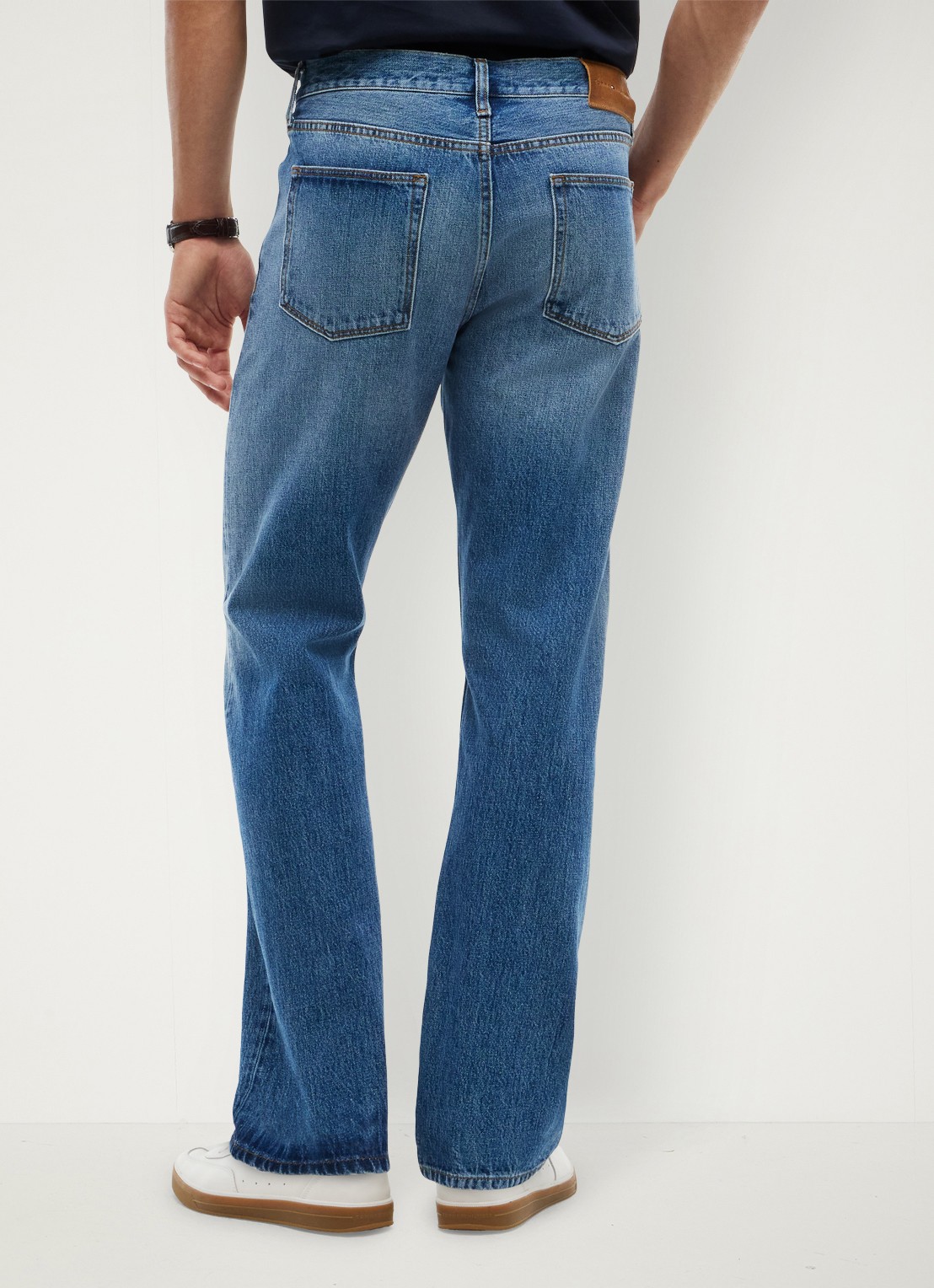 Tommy Hilfiger Regular fit jeans met steekzakken - achterkant 3 indigo