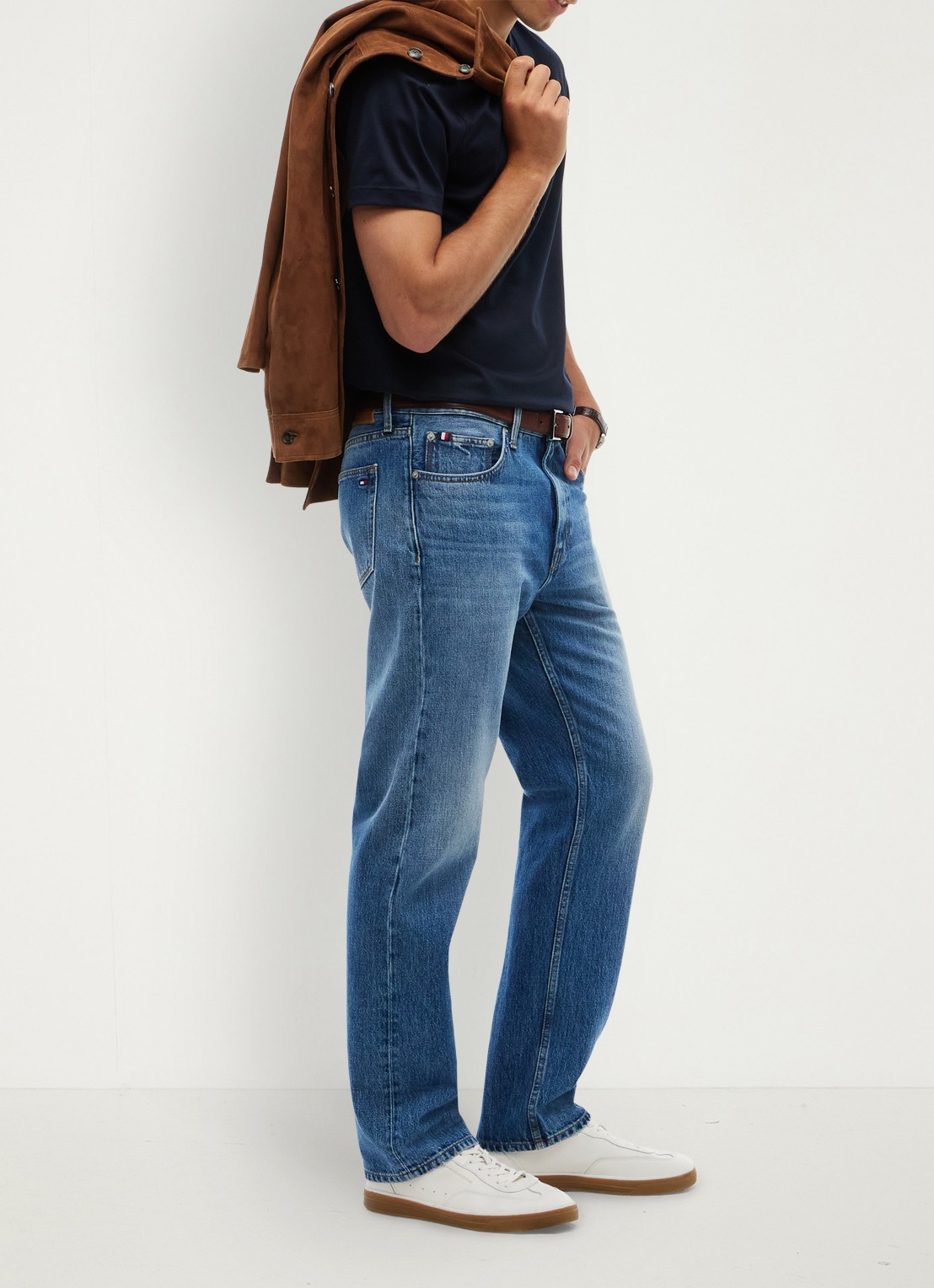 Tommy Hilfiger Regular fit jeans met steekzakken - detail 7 indigo