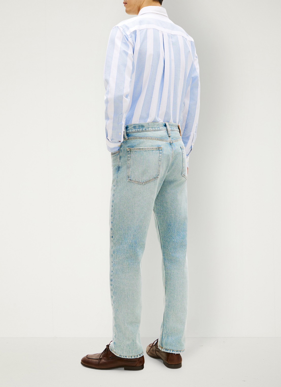 Tommy Hilfiger Regular fit jeans van katoen - achterkant 3 jeans