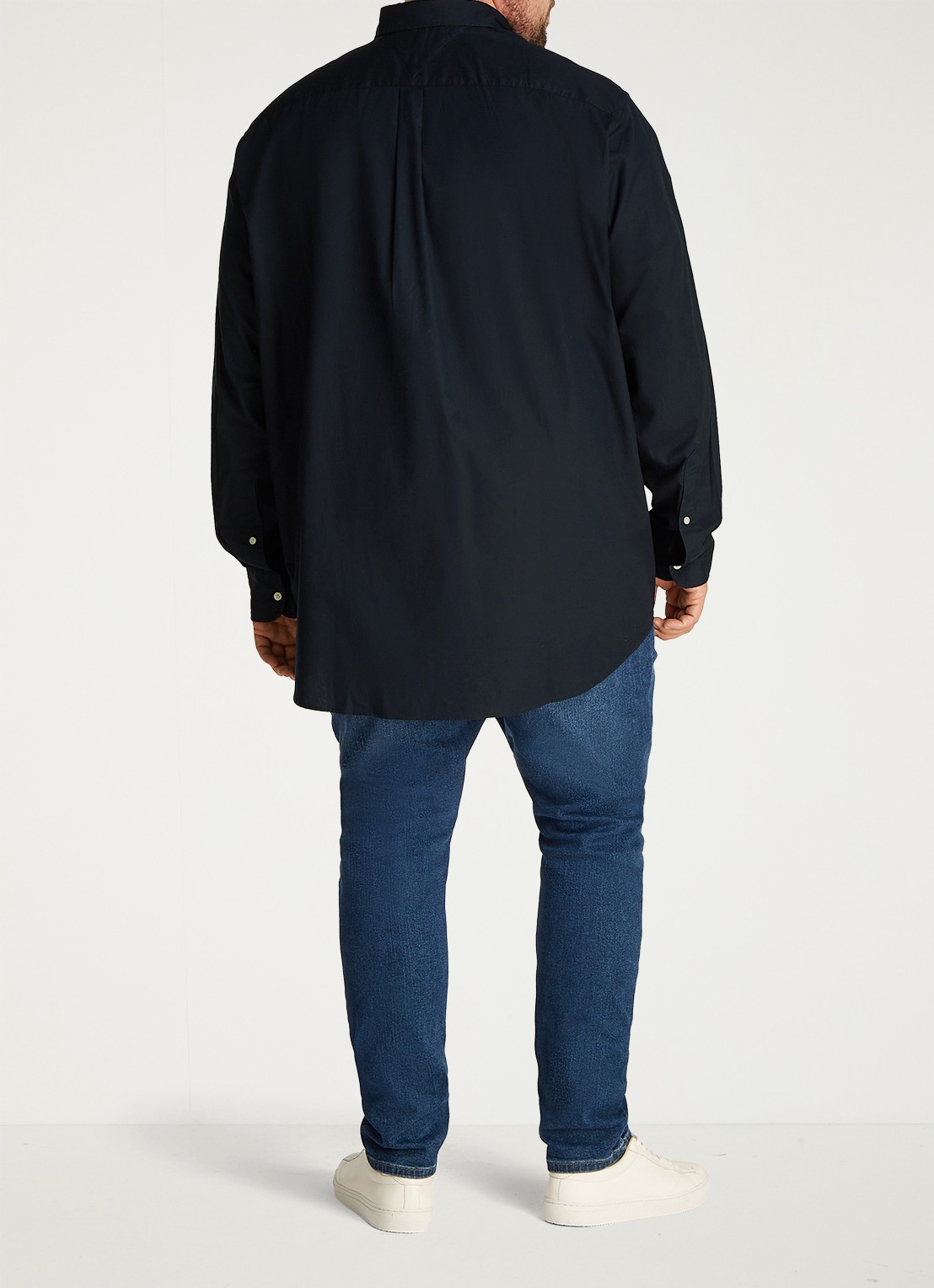 Tommy Hilfiger Regular fit overhemd met logo - achterkant blauw