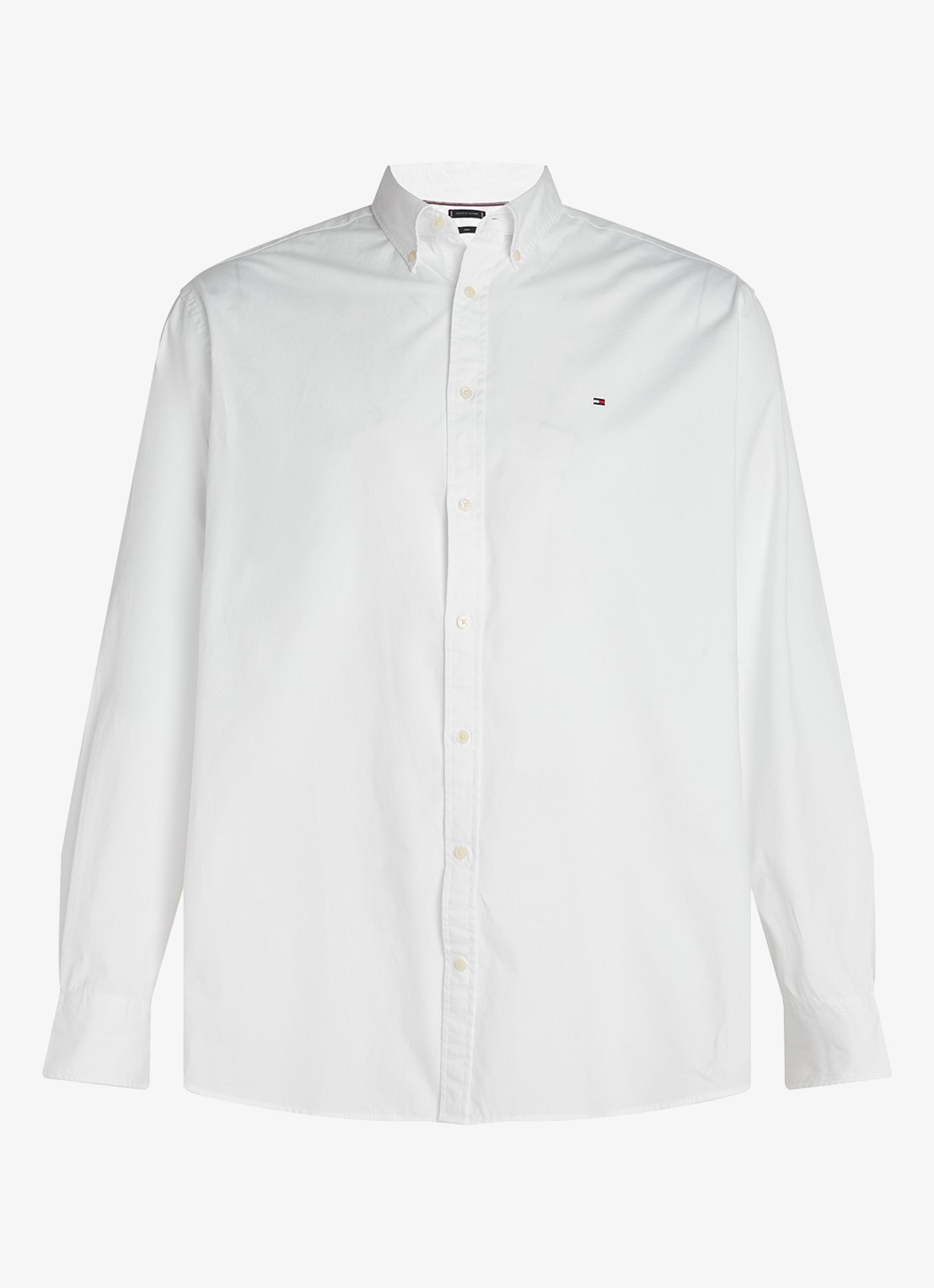 Tommy Hilfiger Regular fit overhemd met logo - voorkant 3 wit