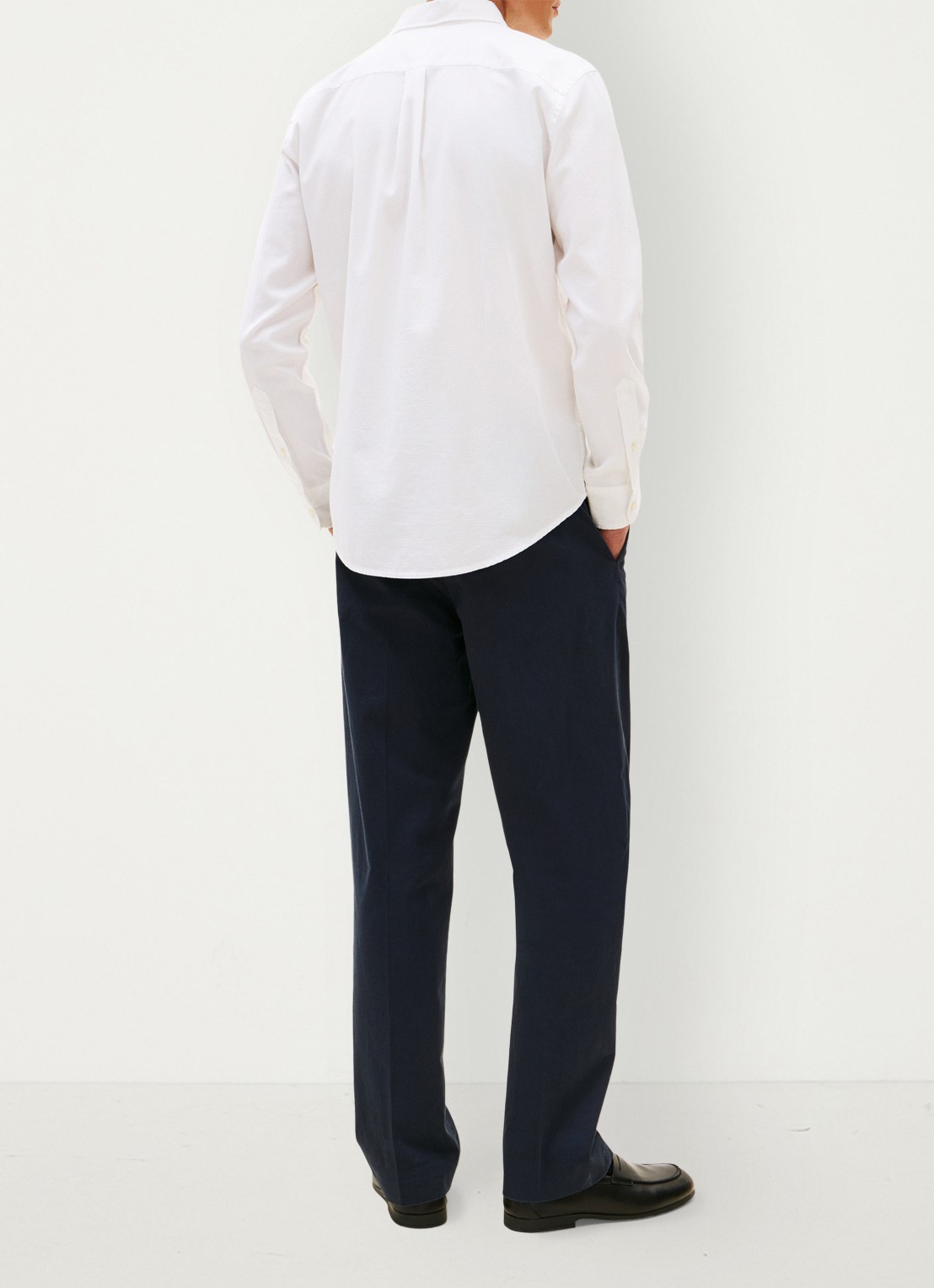 Tommy Hilfiger Regular fit overhemd met logo - achterkant 3 wit