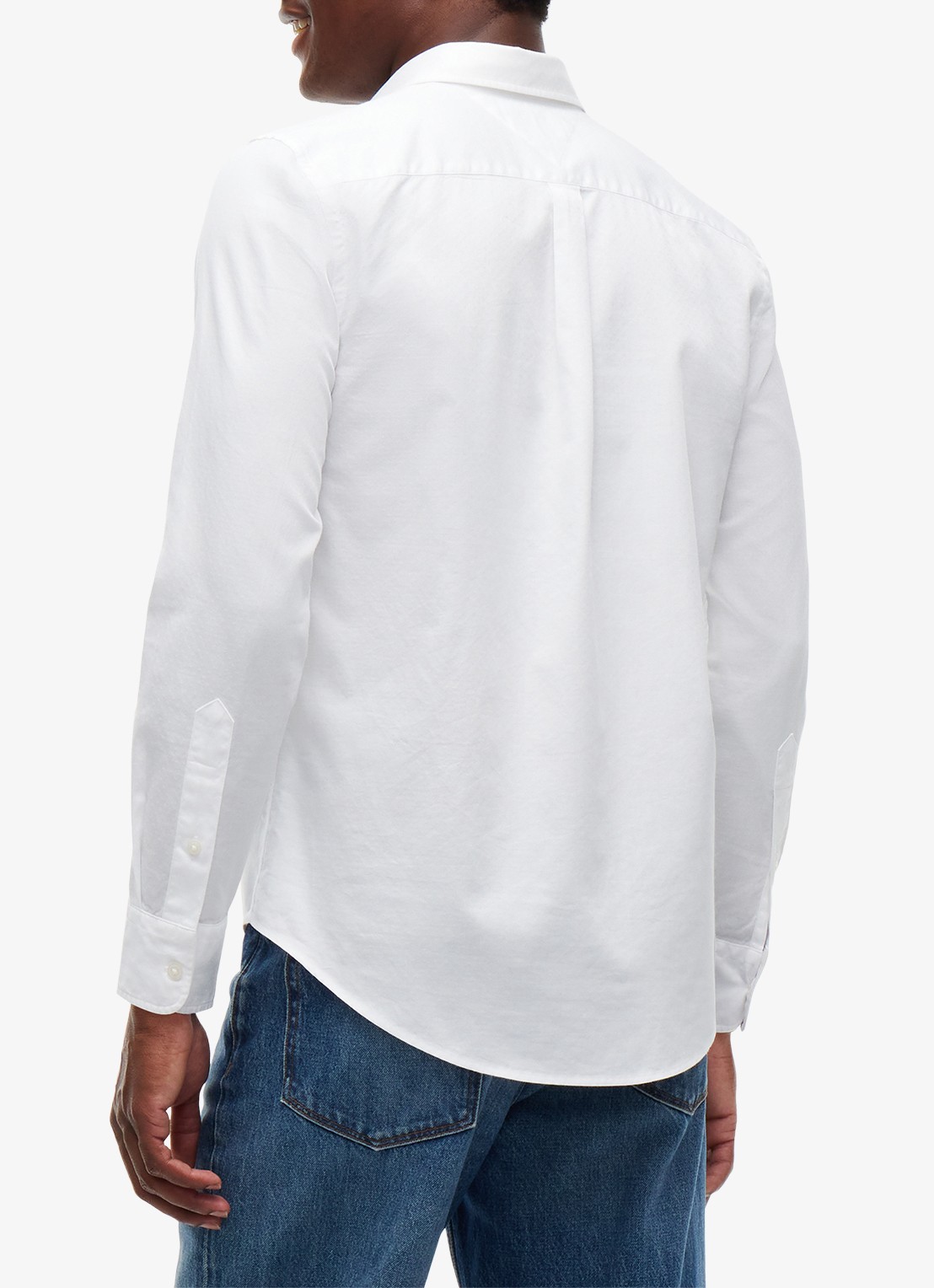 Tommy Hilfiger Regular fit overhemd met logo - achterkant wit