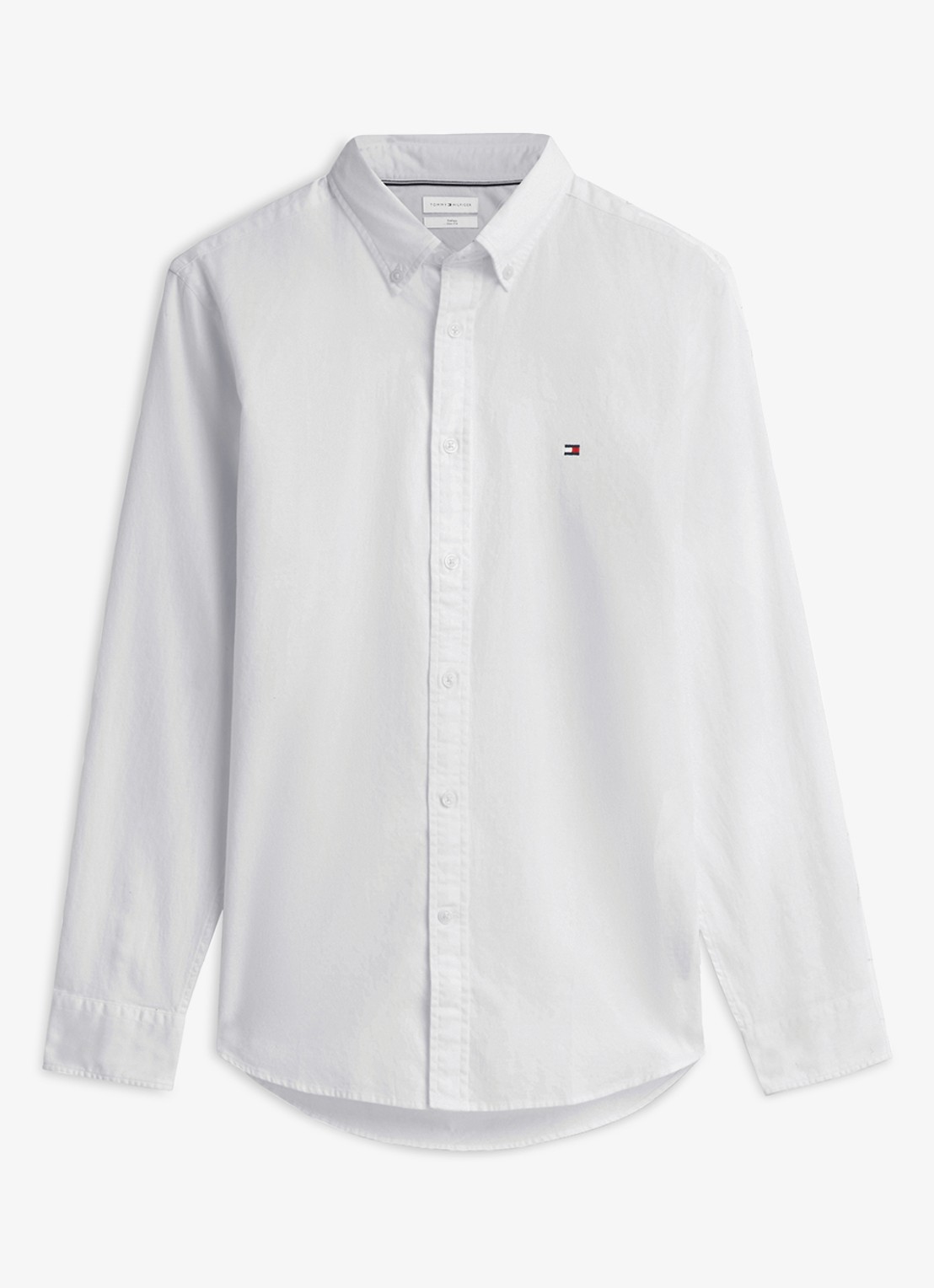 Tommy Hilfiger Regular fit overhemd met logo - voorkant 2 wit