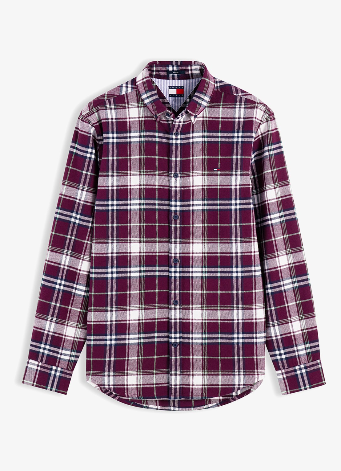 Tommy Hilfiger Regular fit overhemd met ruitdessin - voorkant 4 rood