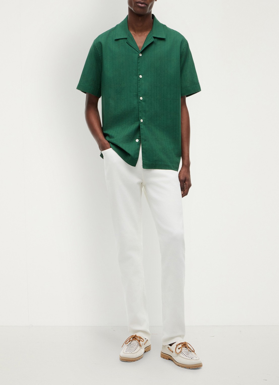 Tommy Hilfiger Regular fit overhemd met ruitdessin - voorkant 3 mosgroen