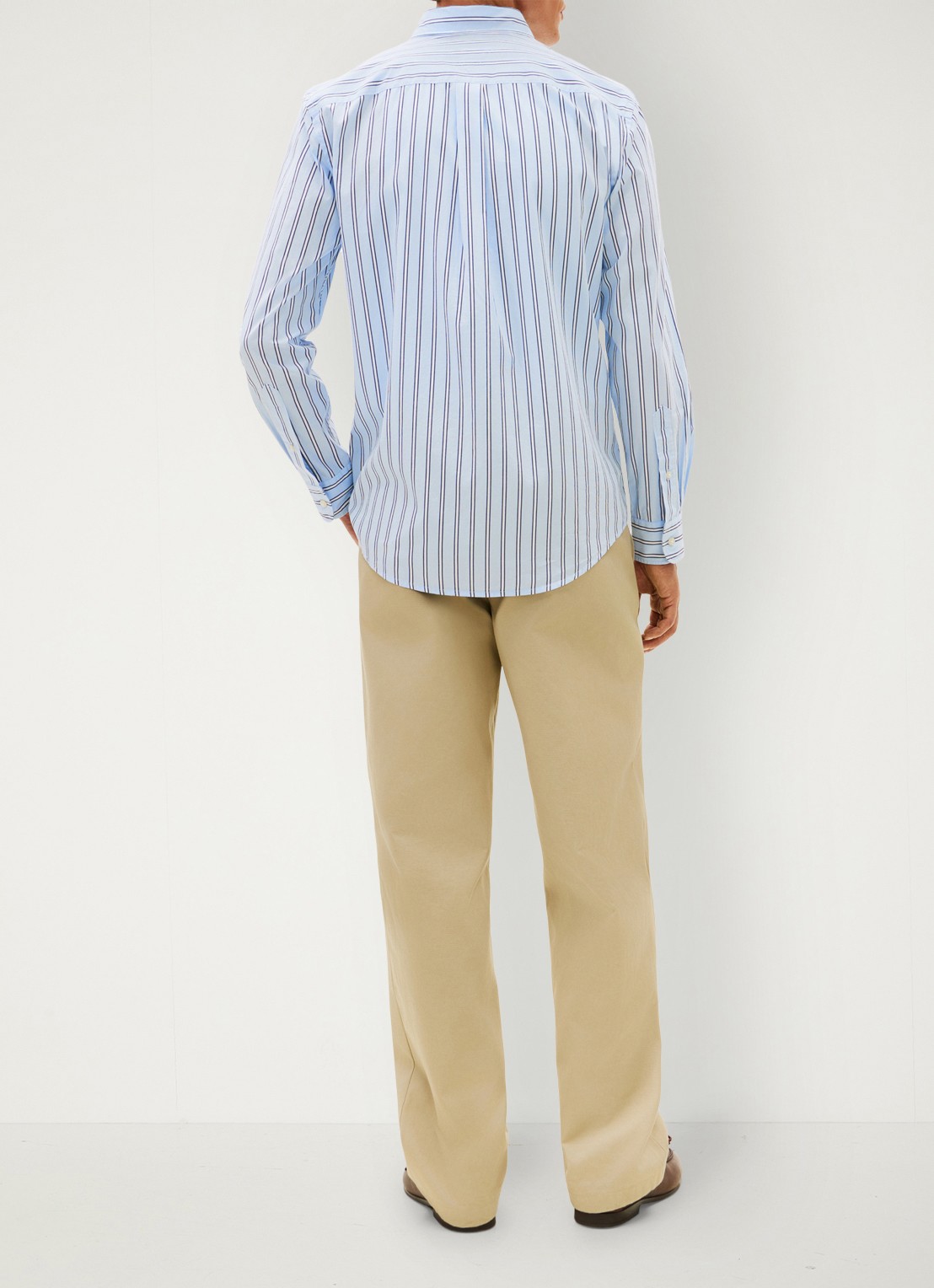 Tommy Hilfiger Regular fit overhemd met streepprint - achterkant 5 lichtblauw