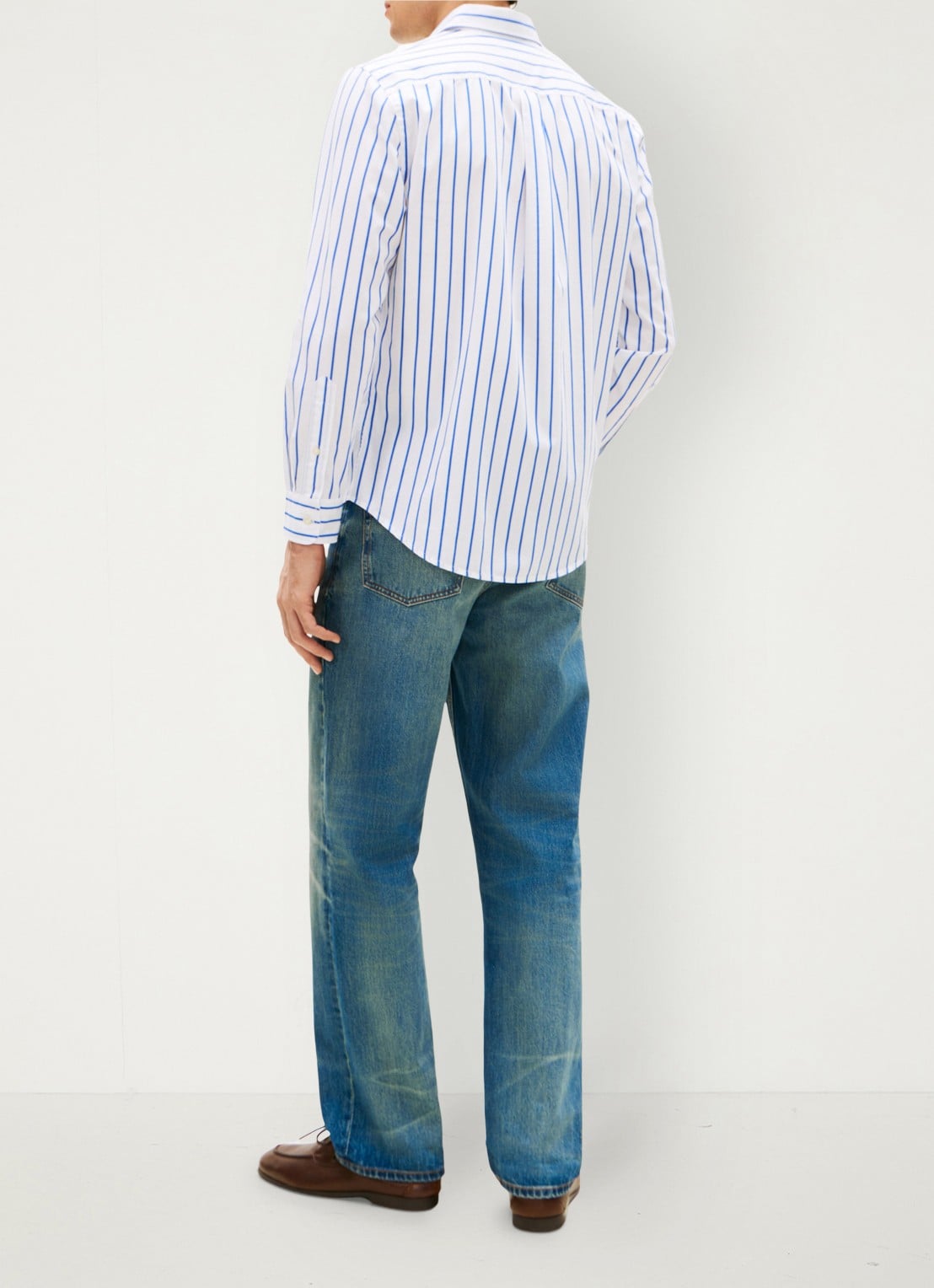 Tommy Hilfiger Regular fit overhemd met streepprint - achterkant 3 wit