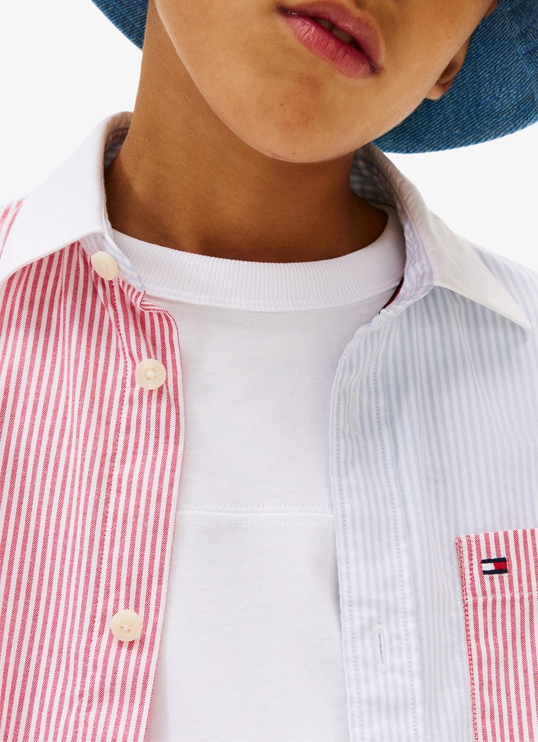 Tommy Hilfiger Regular fit overhemd met streepprint - detail 5 rood
