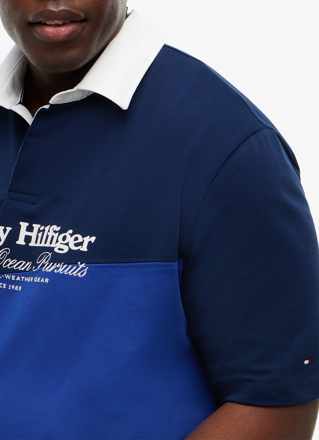Tommy Hilfiger Regular fit polo met colour blocking - detail 5 multicolor