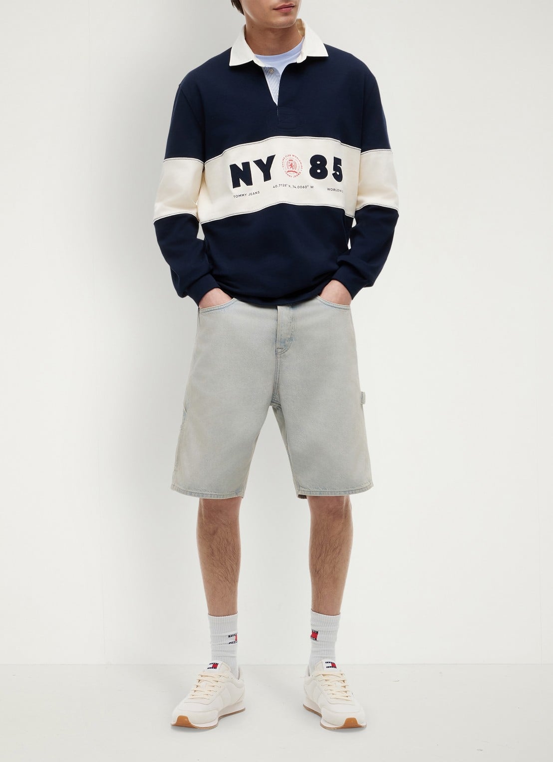 Tommy Hilfiger Regular fit polo met logo - voorkant 2 dark night navy-c1g