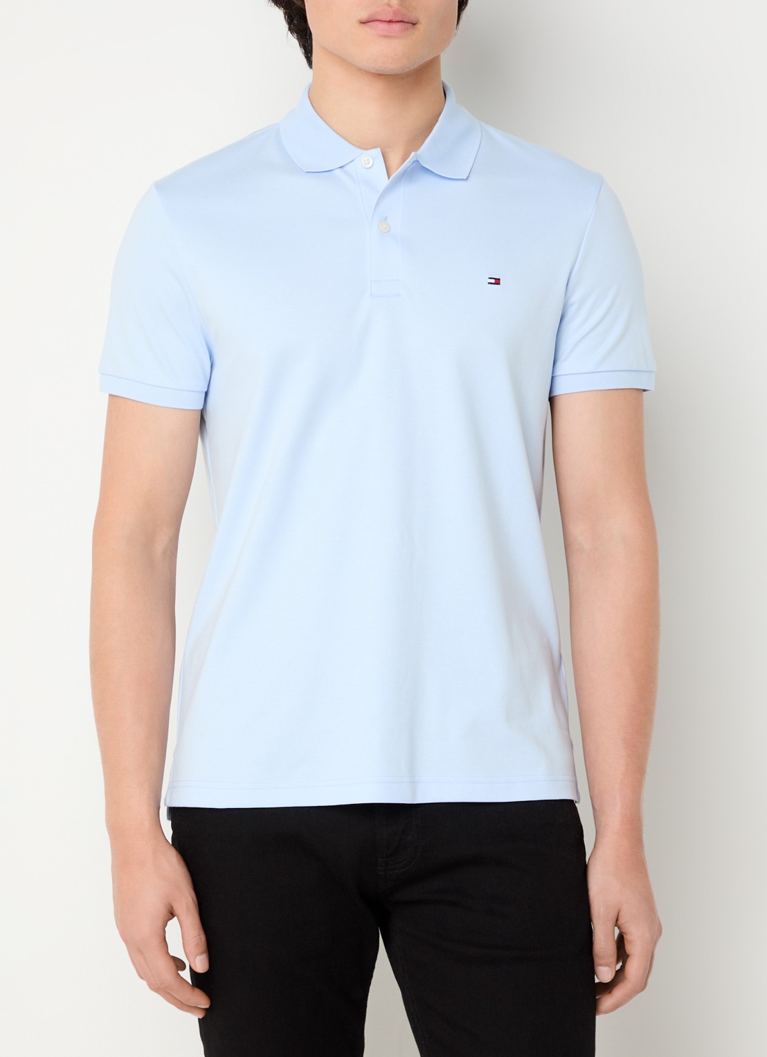 Tommy Hilfiger Regular fit polo met logo - detail 6 sweet blue-c3q / lichtblauw