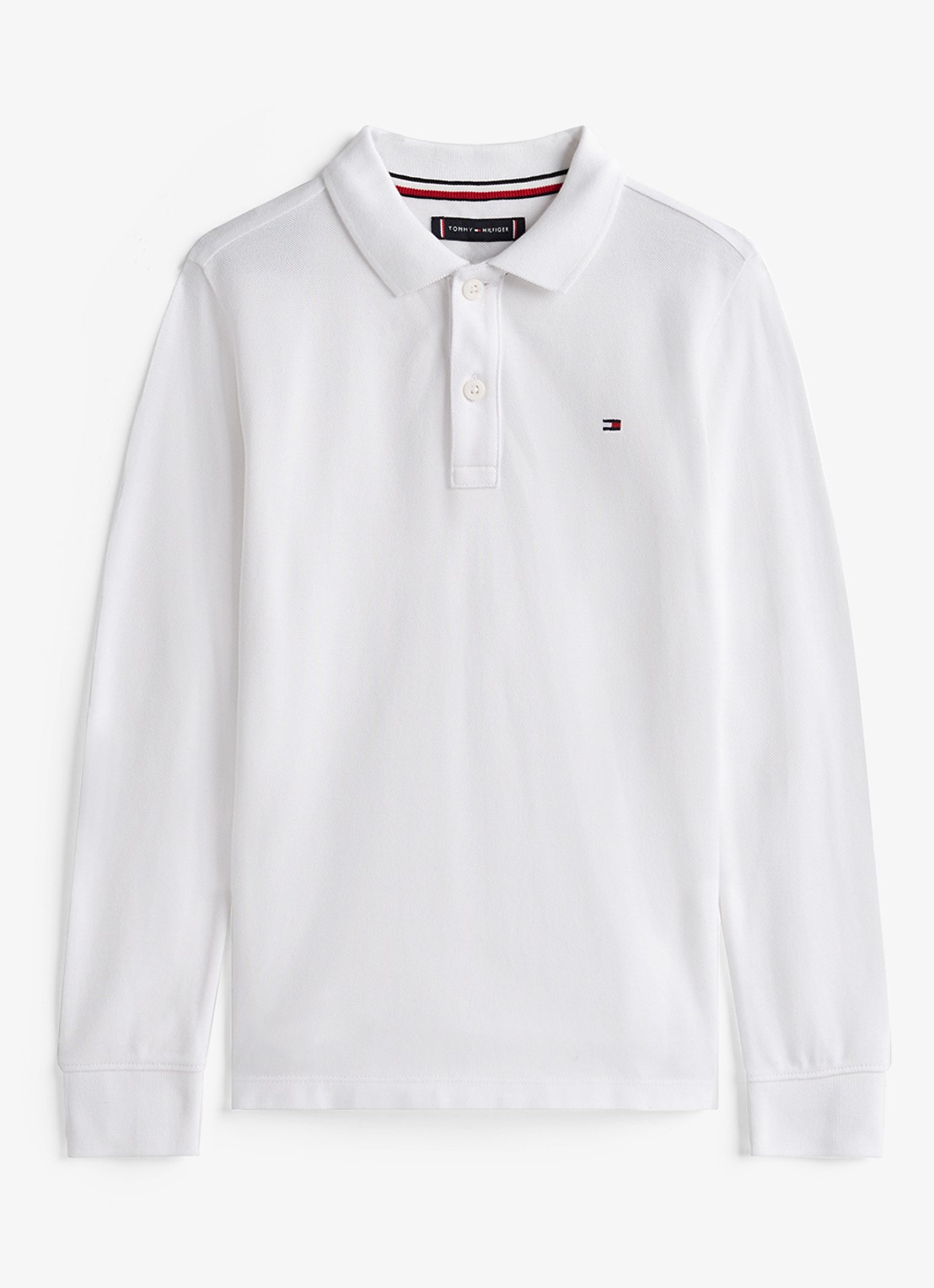 Tommy Hilfiger Regular fit polo met logo - voorkant 4 white-ybr