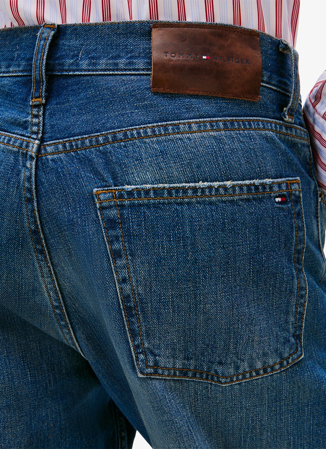 Tommy Hilfiger Relaxed fit jeans met steekzakken - detail 2 indigo