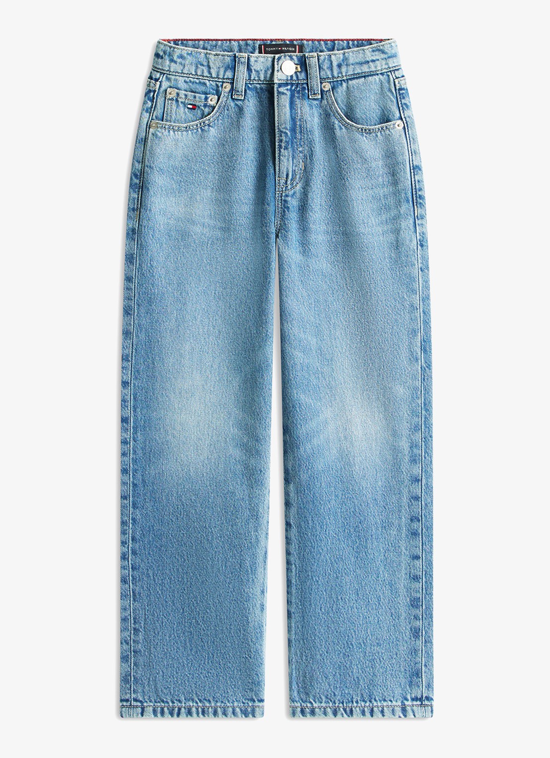 Tommy Hilfiger Relaxed fit jeans met steekzakken - voorkant 3 blauw