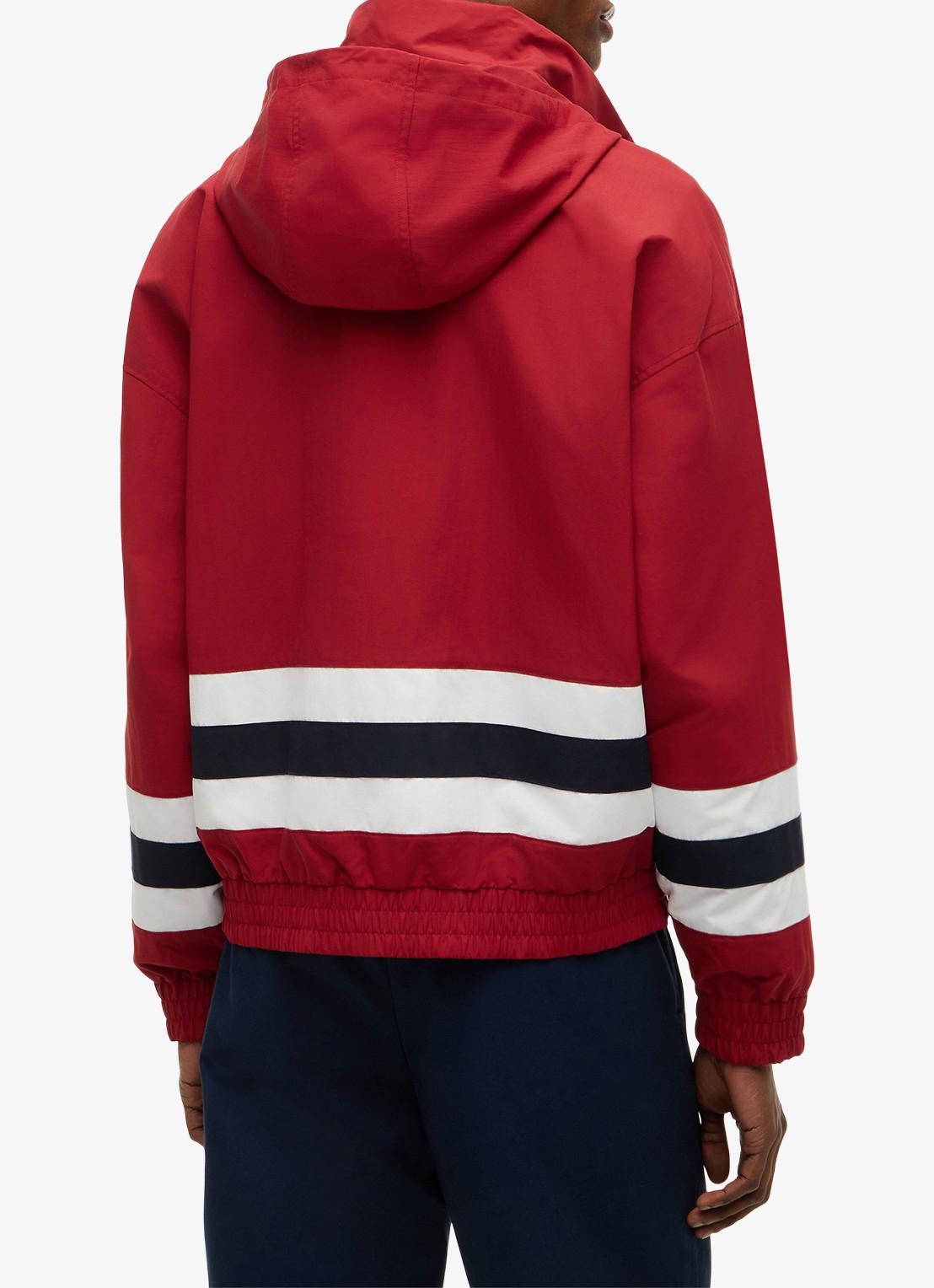 Tommy Hilfiger Reversible regenjack met logo - achterkant 7 rood