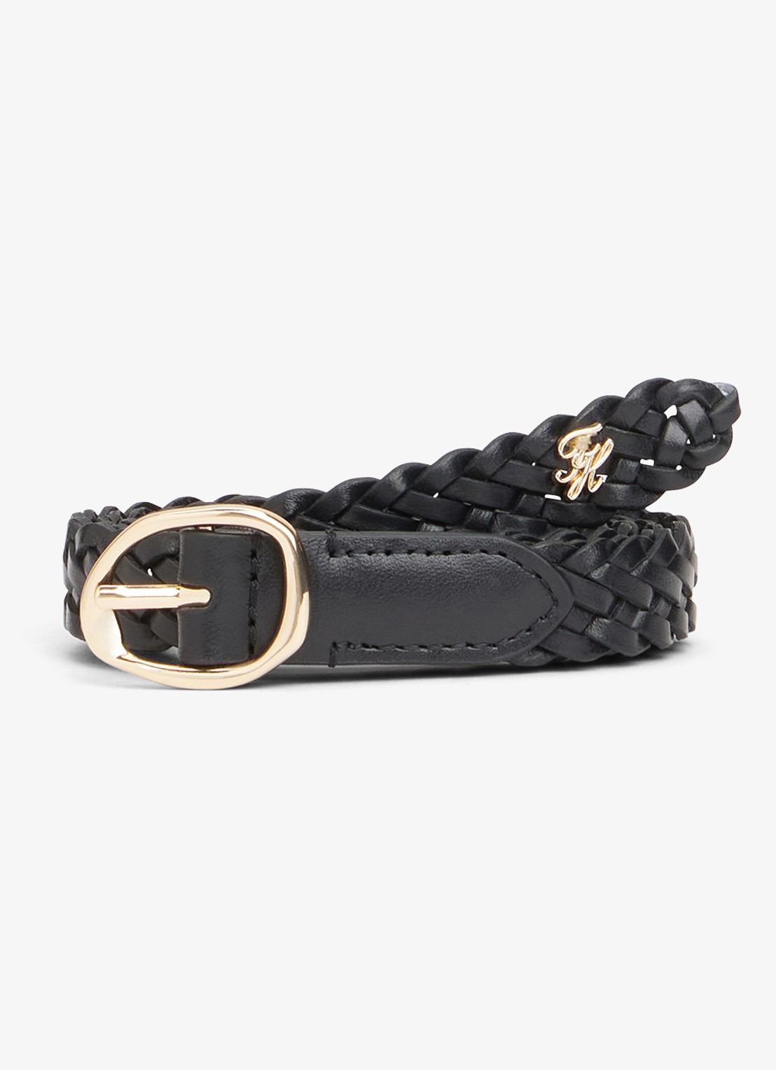 Tommy Hilfiger Riem met gevlochten detail - detail 4 zwart