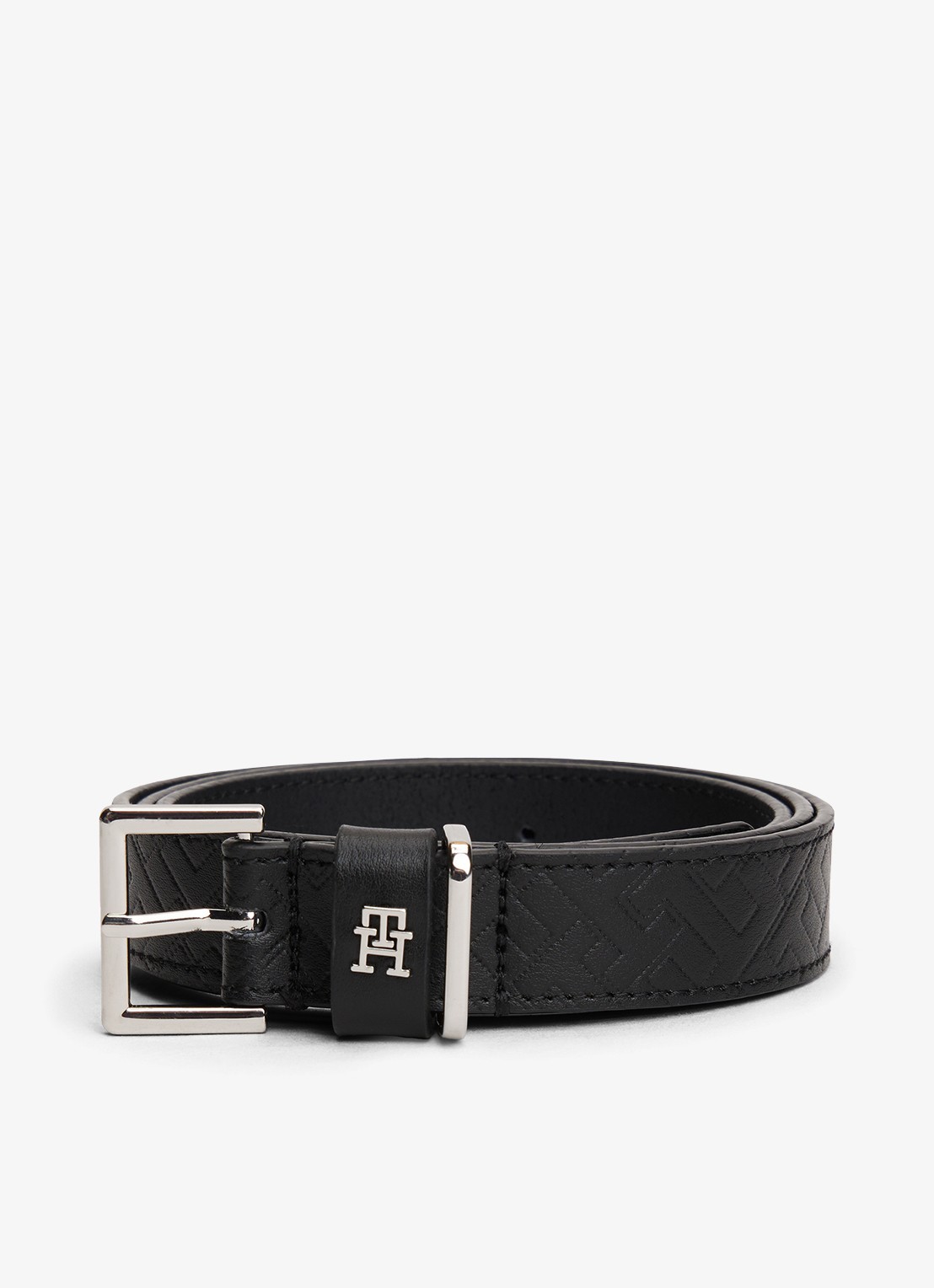 Tommy Hilfiger Riem met logo - detail 3 zwart
