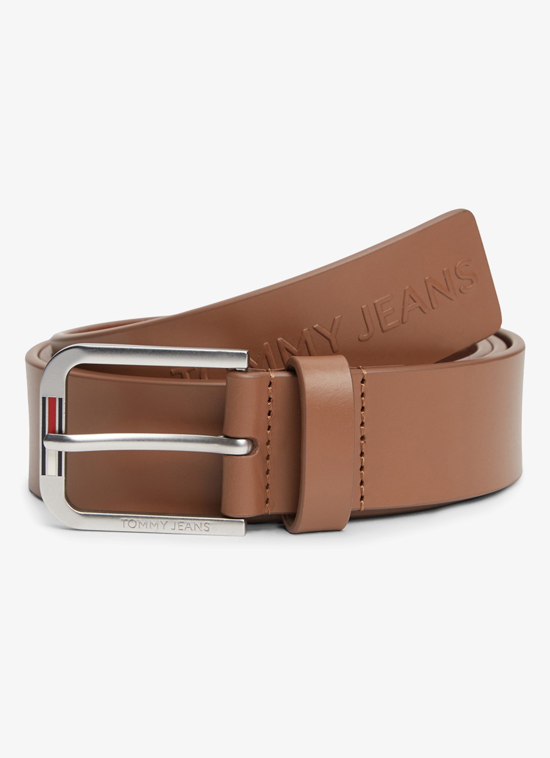 Tommy Hilfiger Riem met logo - detail 2 cognac