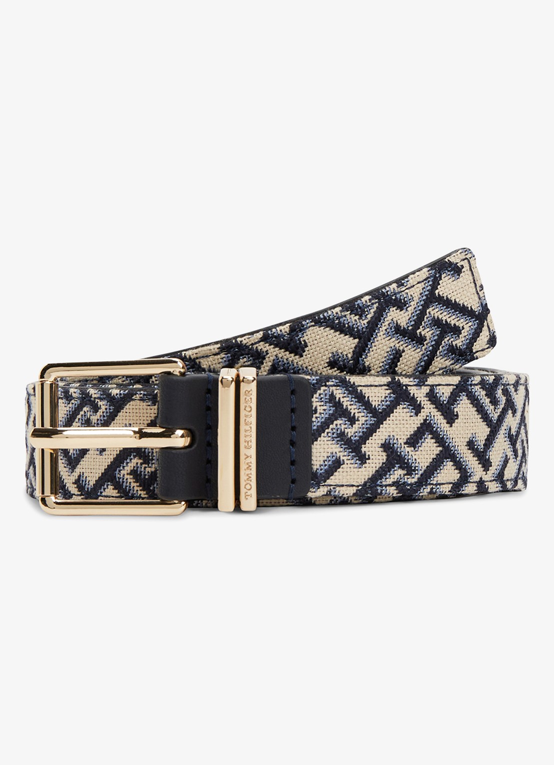 Tommy Hilfiger Riem met logoprint - detail 4 donkerblauw