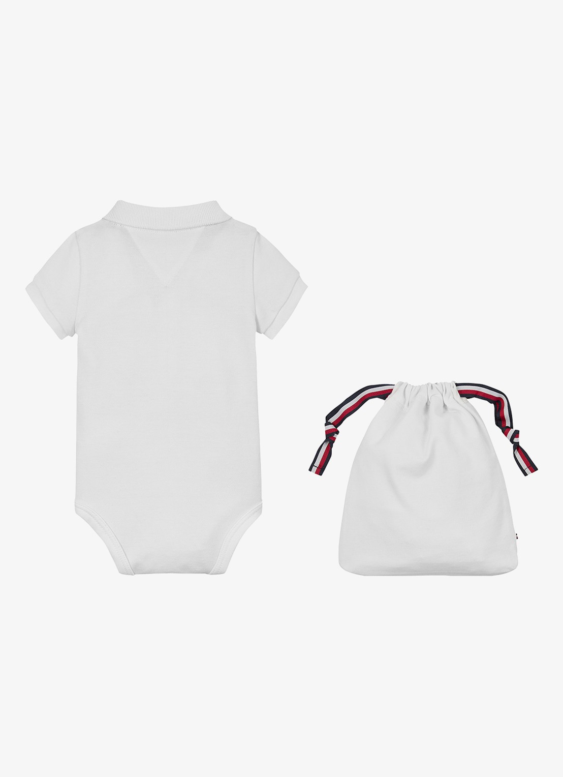 Tommy Hilfiger Romper met logo - achterkant 3 wit