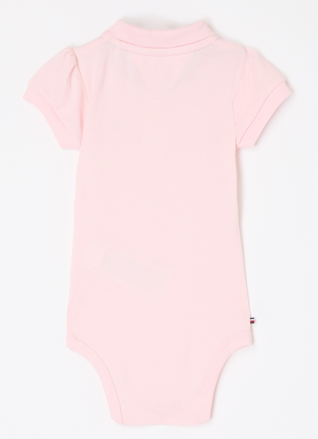 Tommy Hilfiger Romper met logo - voorkant 2 lichtroze