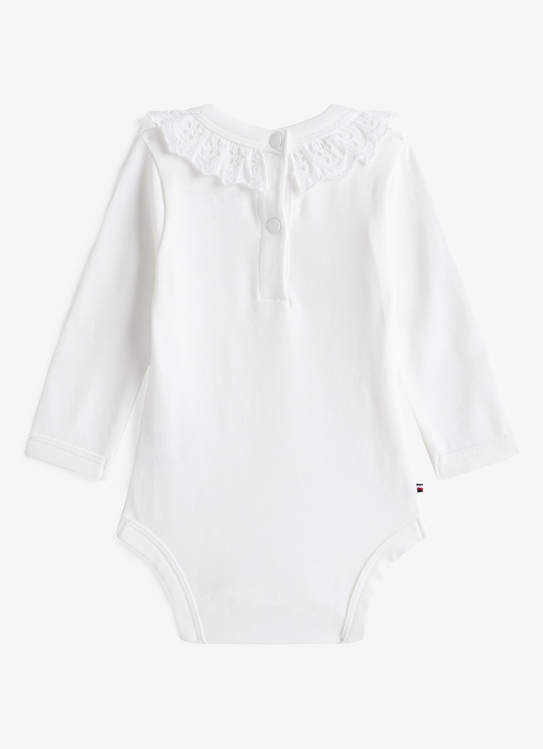 Tommy Hilfiger Romper met ruches - achterkant 2 wit