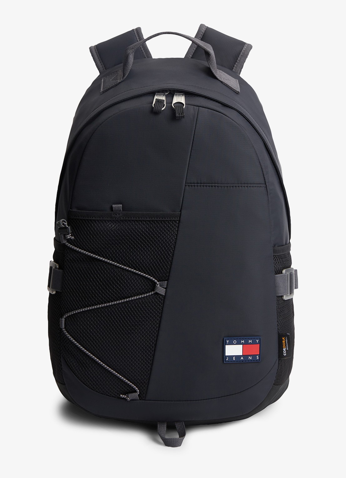 Tommy Hilfiger Rugzak met logo - voorkant 4 diepzwart