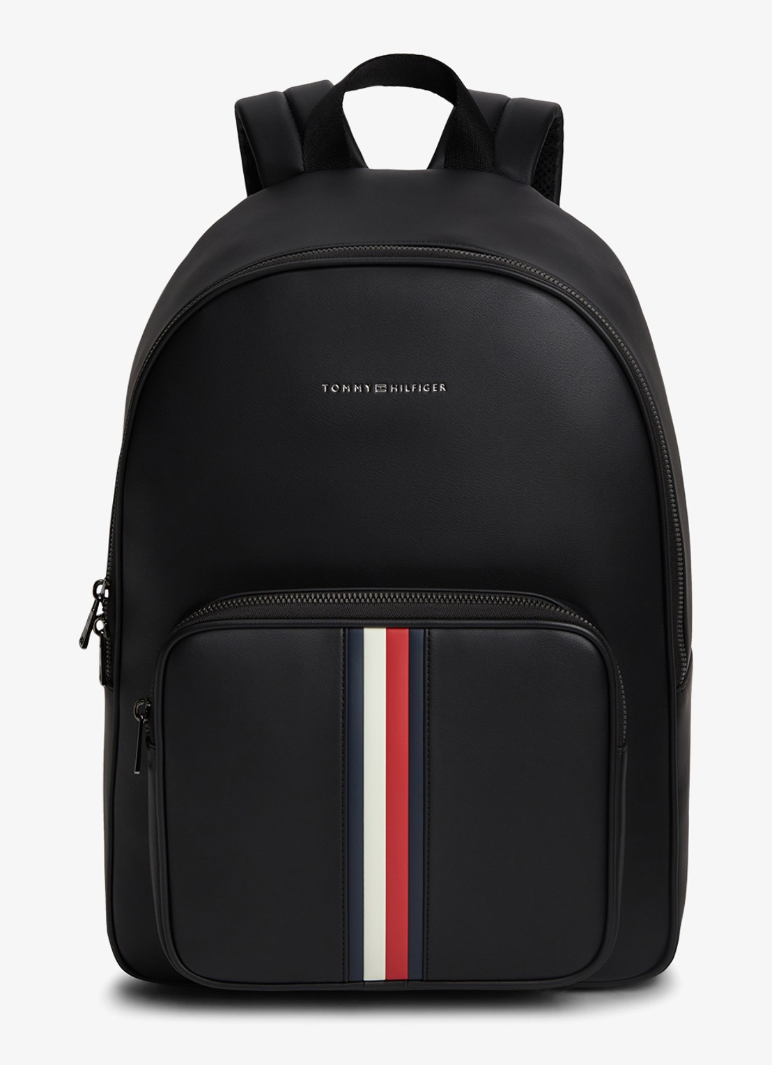 Tommy Hilfiger Rugzak met logo - voorkant diepzwart