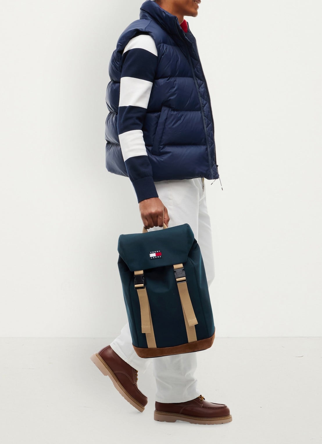 Tommy Hilfiger Rugzak met logo - voorkant 2 donkerblauw