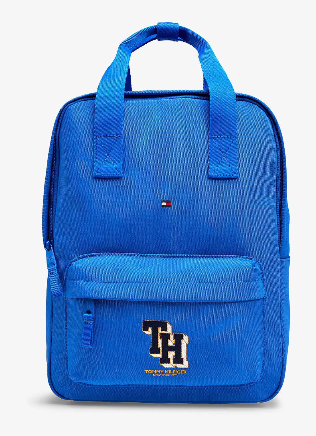 Tommy Hilfiger Rugzak met logo - voorkant blauw