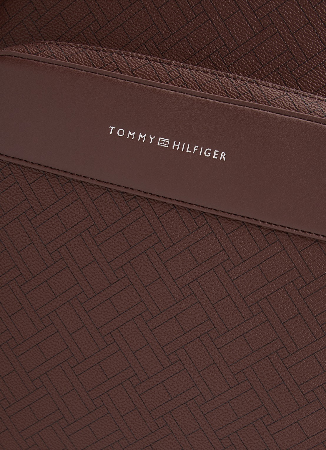Tommy Hilfiger Rugzak met logoprint - detail 2 donkerbruin