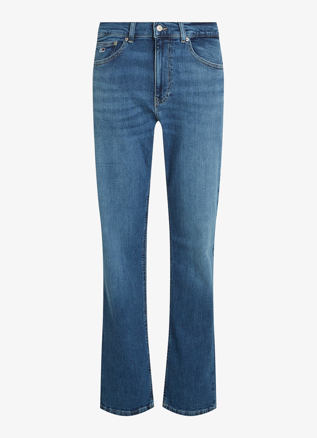 Tommy Hilfiger Ryan slim fit jeans met medium wassing - voorkant 3 indigo