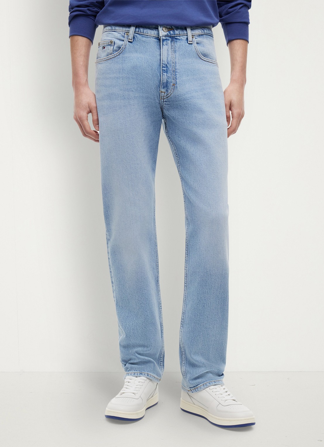 Tommy Hilfiger Ryan slim leg jeans met steekzakken - detail 3 denim