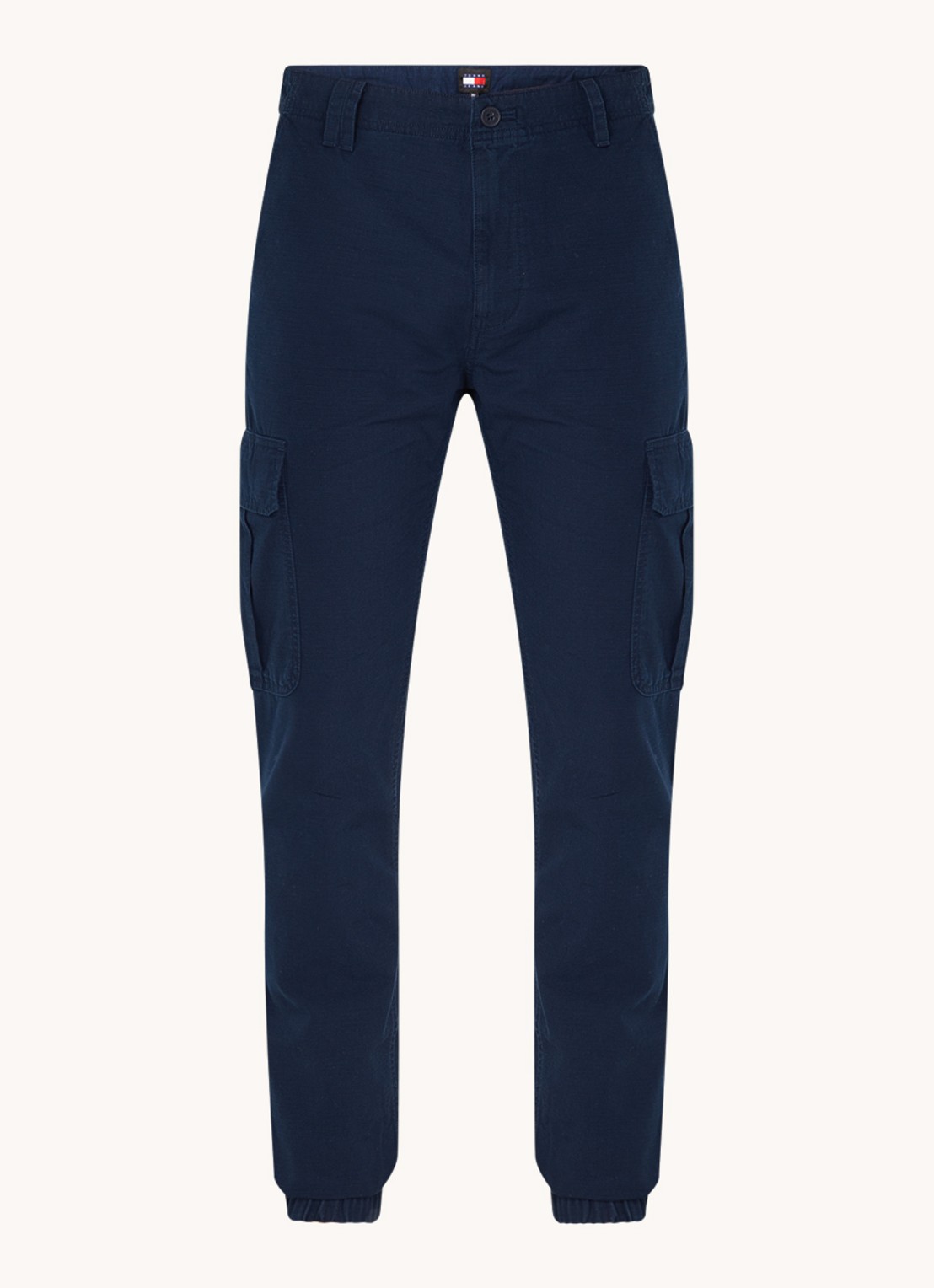 Tommy Hilfiger Ryan tapered fit chino met steekzakken - voorkant 4 donkerblauw
