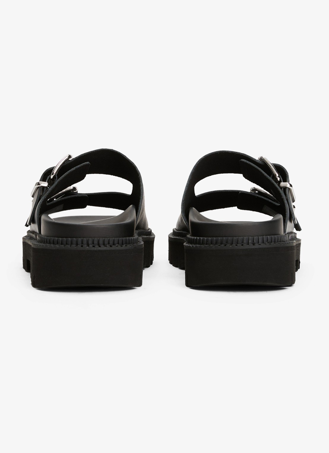 Tommy Hilfiger Sandalen van leer - achterkant 7 zwart