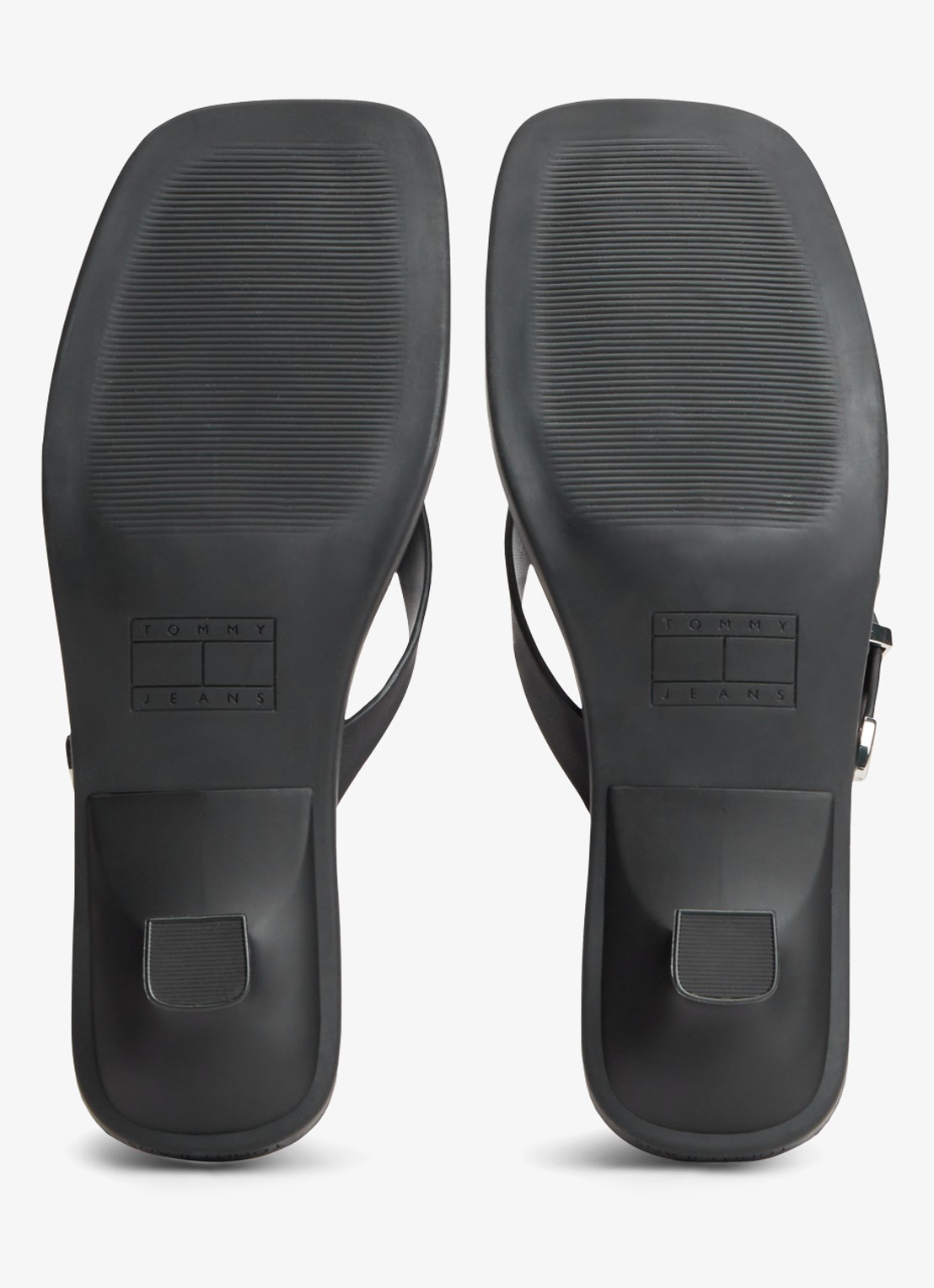 Tommy Hilfiger Sandalette van leer - detail 6 zwart