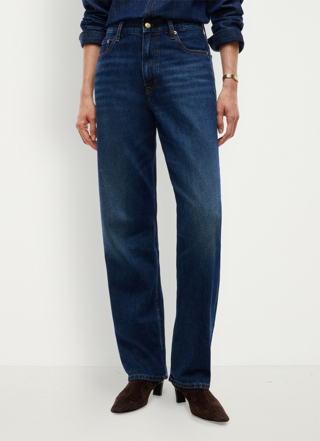 Tommy Hilfiger Sarah high waist flared jeans met steekzakken - detail denim
