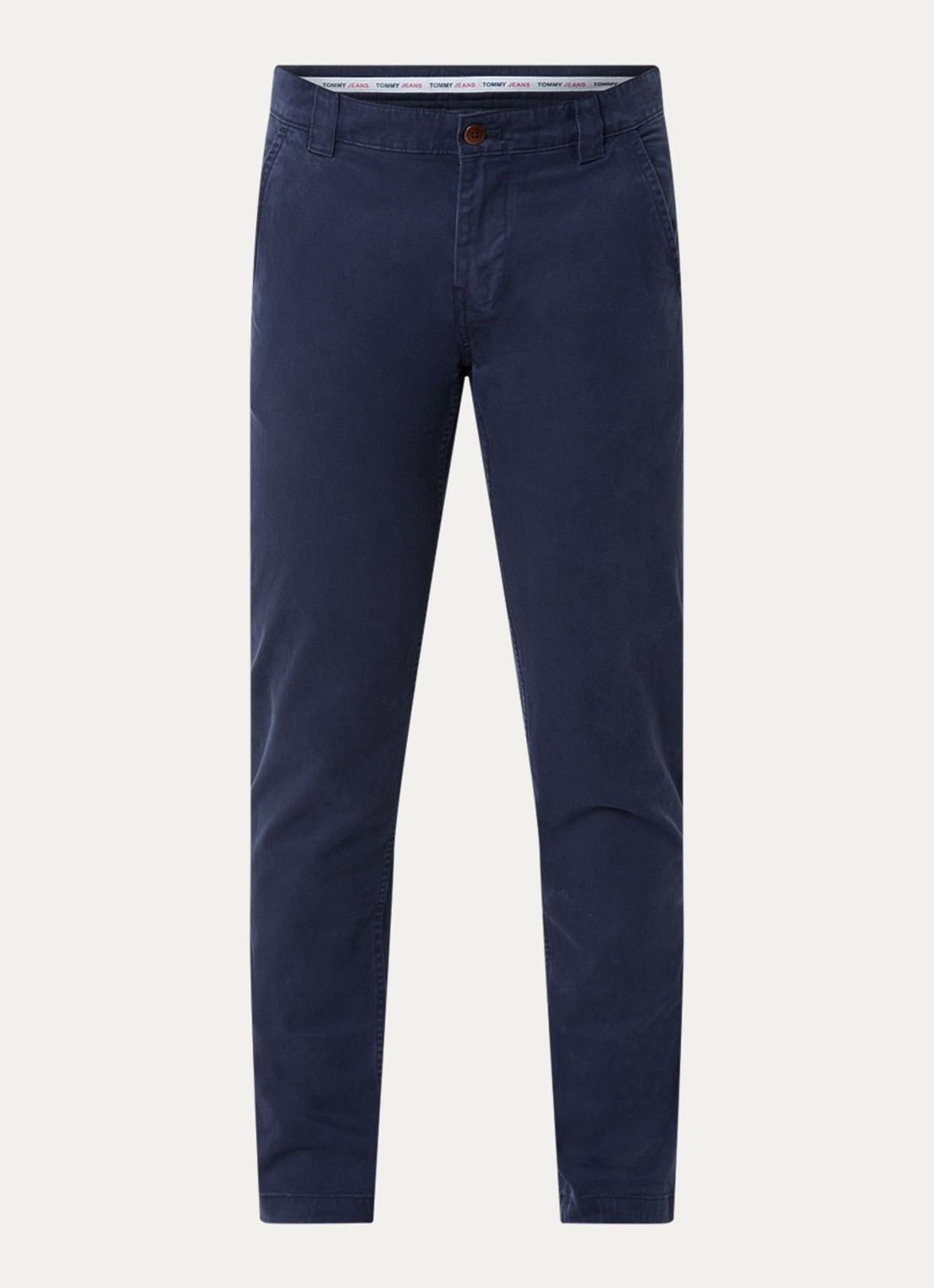 Tommy Hilfiger Scanton slim fit chino met steekzakken - voorkant 2 donkerblauw